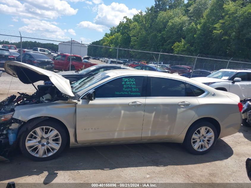 2014 Chevrolet Impala Ls VIN: 2G11Y5SL2E9189516 Lot: 40155896