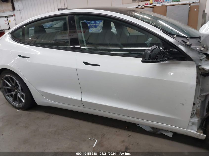 2021 Tesla Model 3 Standard Range Plus Rear-Wheel Drive VIN: 5YJ3E1EA9MF861285 Lot: 40155988