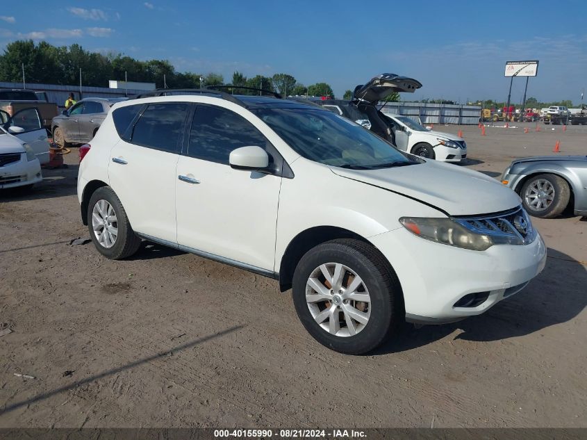 2011 Nissan Murano Sl VIN: JN8AZ1MU7BW062822 Lot: 40155990