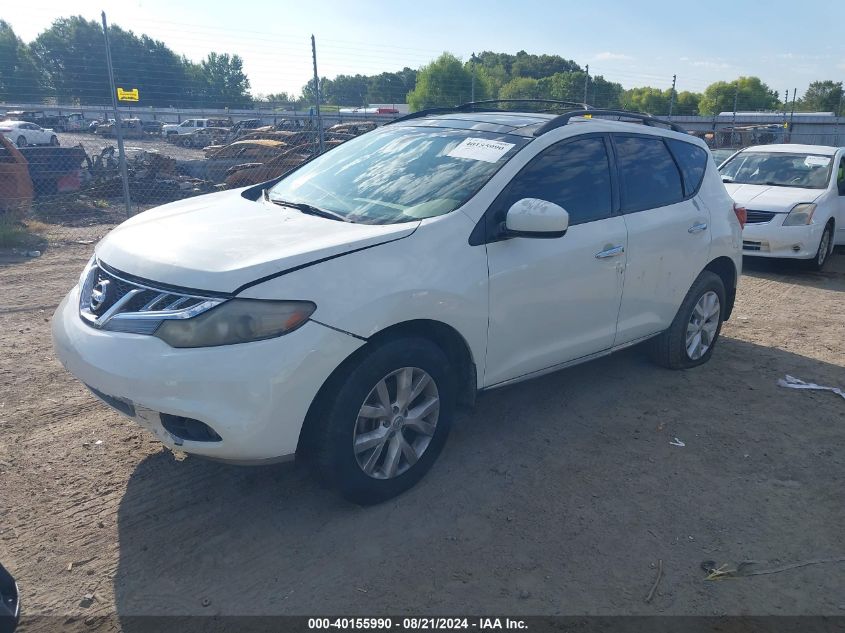 2011 Nissan Murano Sl VIN: JN8AZ1MU7BW062822 Lot: 40155990