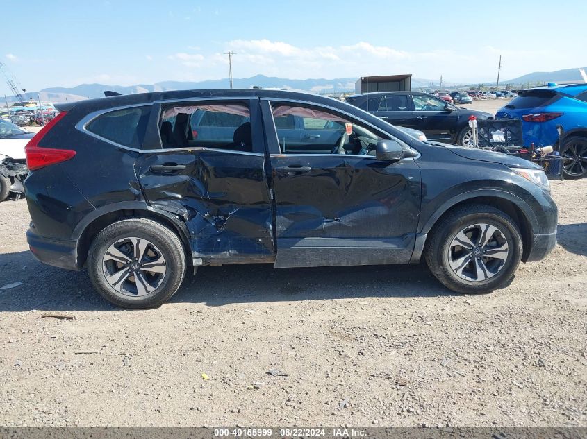 2018 Honda Cr-V Lx VIN: 5J6RW6H34JL001587 Lot: 40155999