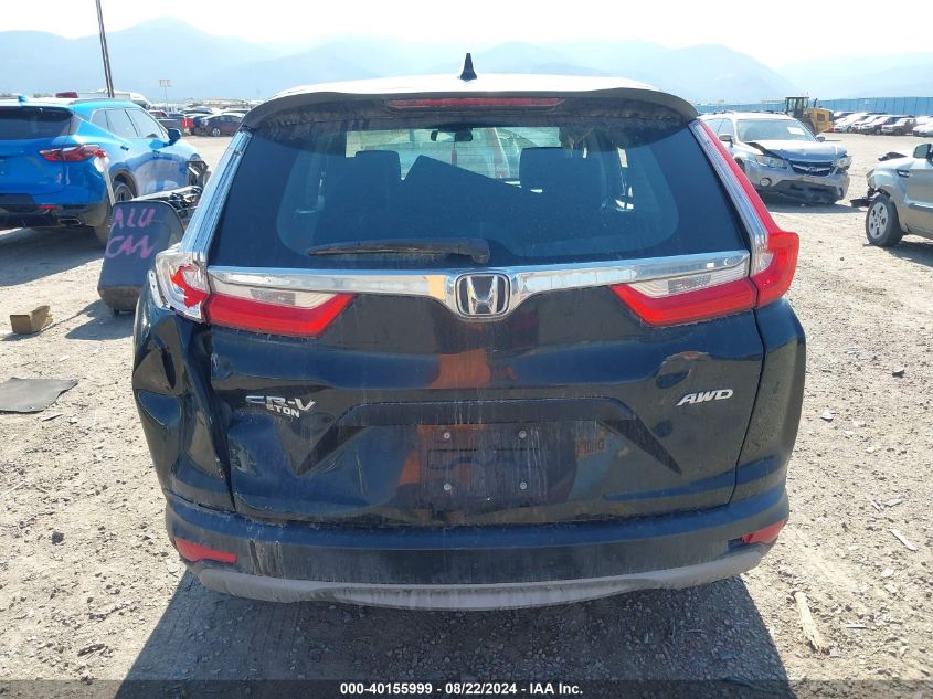 2018 Honda Cr-V Lx VIN: 5J6RW6H34JL001587 Lot: 40155999