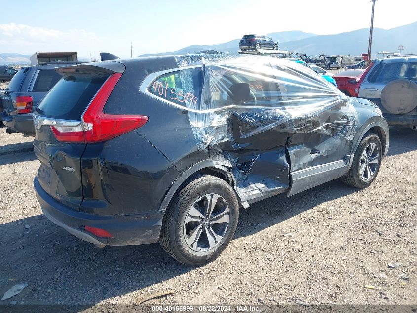 2018 Honda Cr-V Lx VIN: 5J6RW6H34JL001587 Lot: 40155999