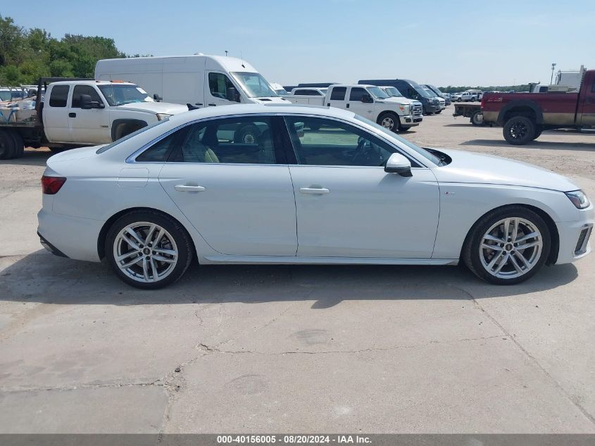 2022 Audi A4 Premium Plus 45 VIN: WAUEAAF44NN013974 Lot: 40156005