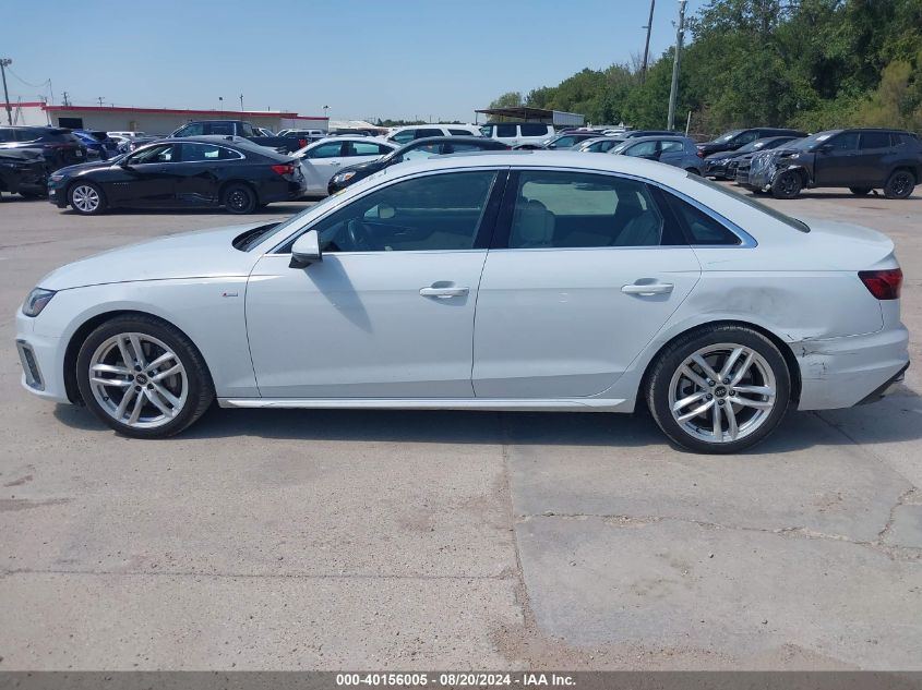 2022 Audi A4 Premium Plus 45 VIN: WAUEAAF44NN013974 Lot: 40156005