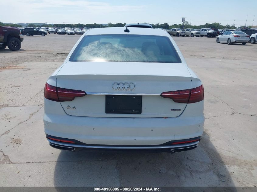 2022 Audi A4 Premium Plus 45 VIN: WAUEAAF44NN013974 Lot: 40156005