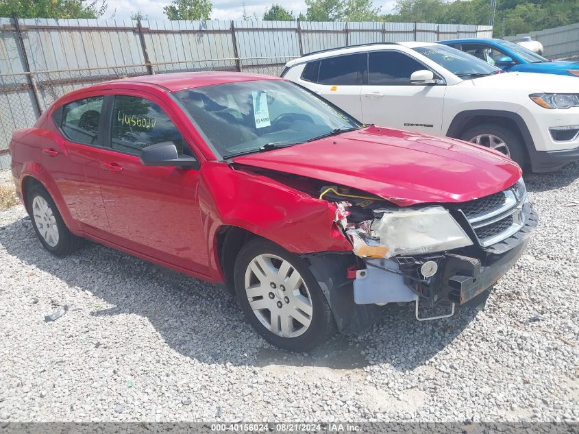 2014 Dodge Avenger Se VIN: 1C3CDZAB9EN232536 Lot: 40156024