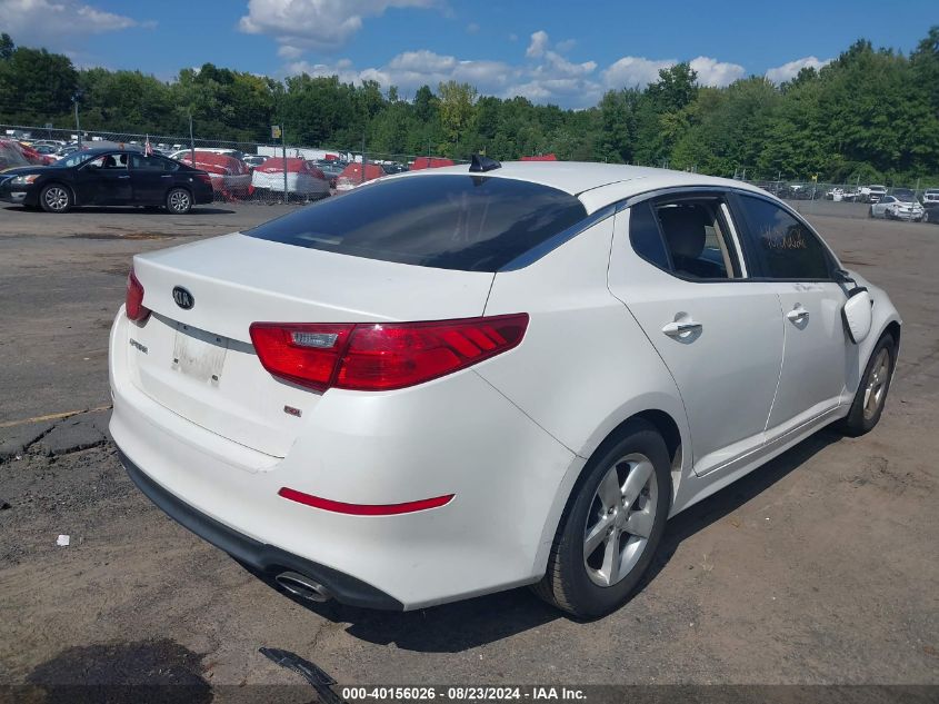 2015 Kia Optima Lx VIN: KNAGM4A79F5600871 Lot: 40156026