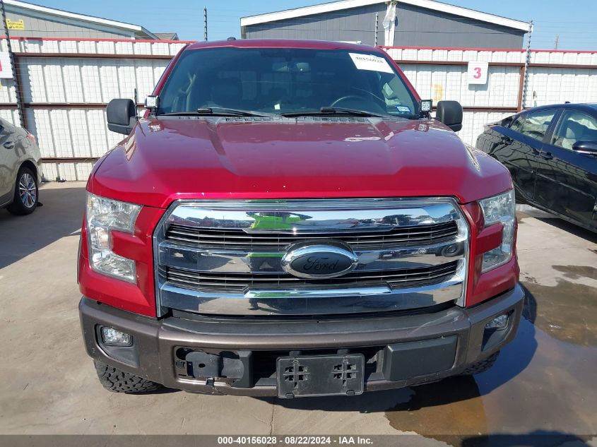 2015 Ford F-150 Lariat VIN: 1FTEW1CP2FKE28362 Lot: 40156028