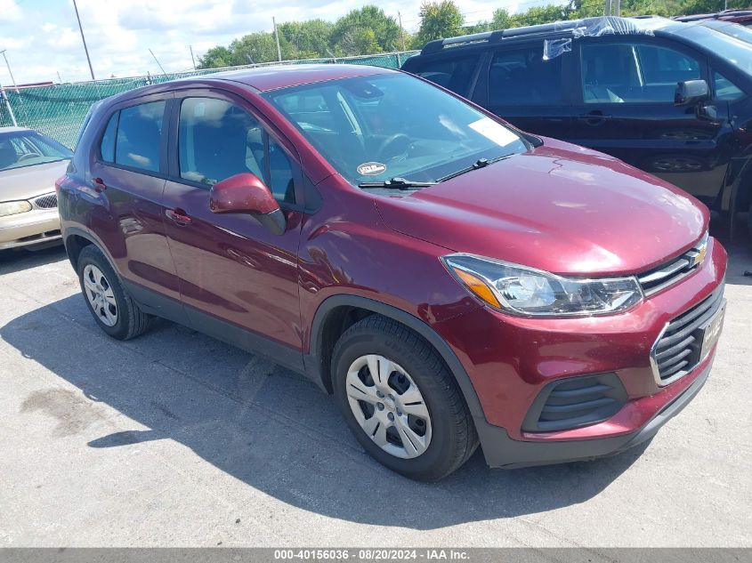 2017 Chevrolet Trax Ls VIN: 3GNCJKSBXHL273912 Lot: 40156036