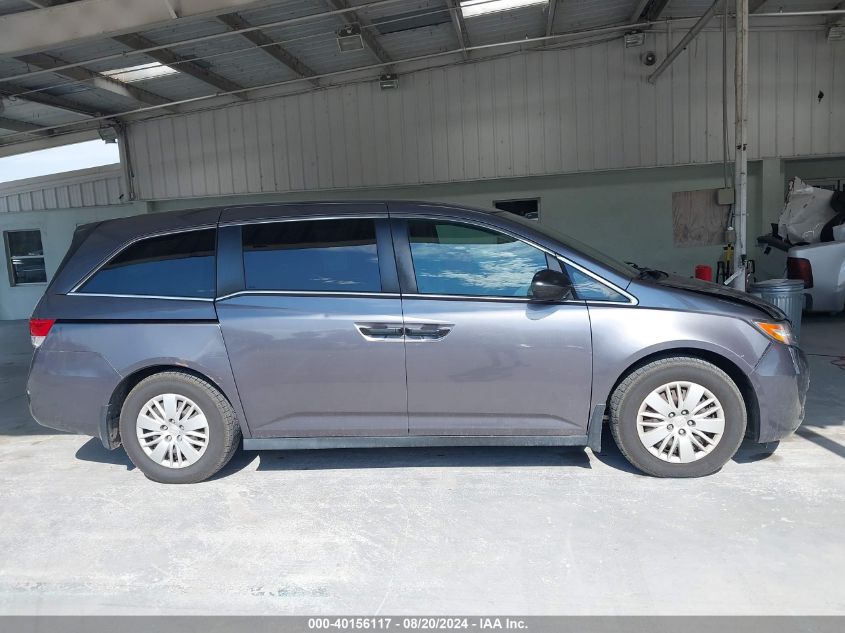 2015 Honda Odyssey Lx VIN: 5FNRL5H26FB118100 Lot: 40156117