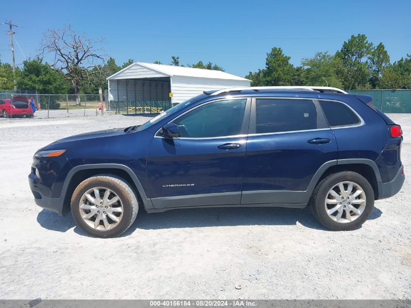 2016 Jeep Cherokee Limited VIN: 1C4PJMDB6GW280125 Lot: 40156184