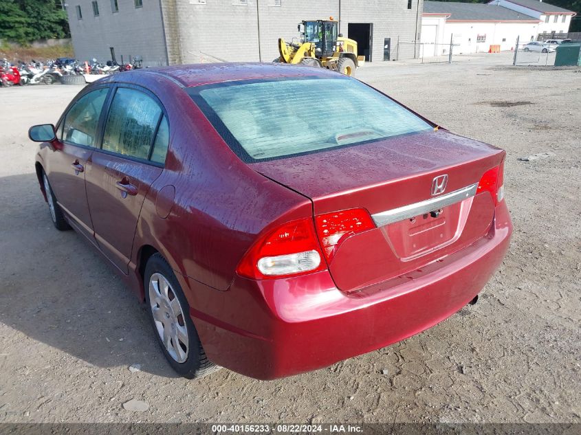 2009 Honda Civic Lx VIN: 2HGFA16599H547634 Lot: 40156233