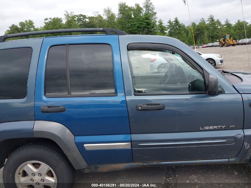 2002 Jeep Liberty Limited VIN: 1J8GL58K82W183598 Lot: 40156291