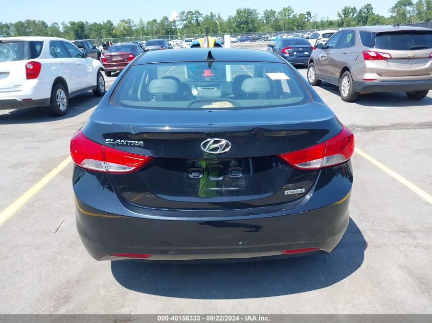 2013 Hyundai Elantra Limited VIN: 5NPDH4AEXDH378797 Lot: 40156333