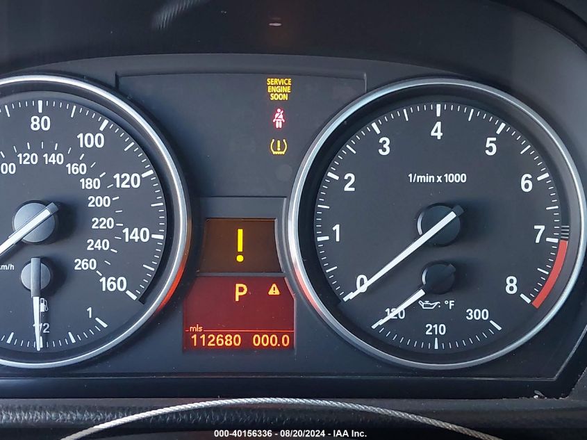 2007 BMW 335I VIN: WBAWB73587P033251 Lot: 40156336