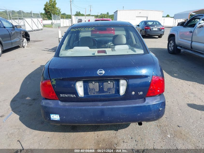 2006 Nissan Sentra 1.8/1.8S VIN: 3N1CB51D86L611088 Lot: 40156466