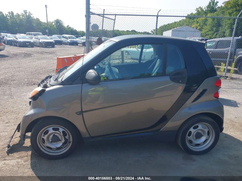 2012 Smart Fortwo Pure/Passion VIN: WMEEJ3BA5CK535832 Lot: 40156503