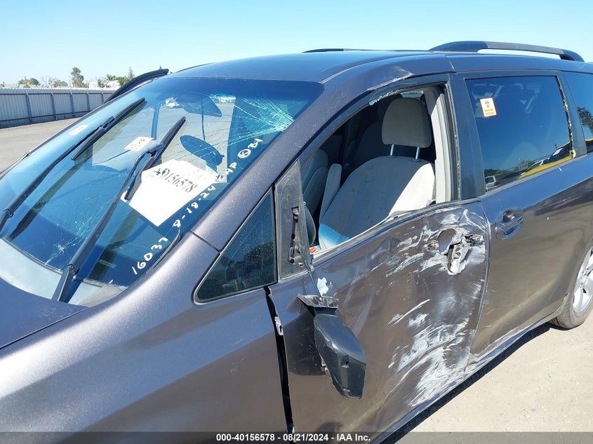 2012 Toyota Sienna Le V6 8 Passenger VIN: 5TDKK3DCXCS223950 Lot: 40156578