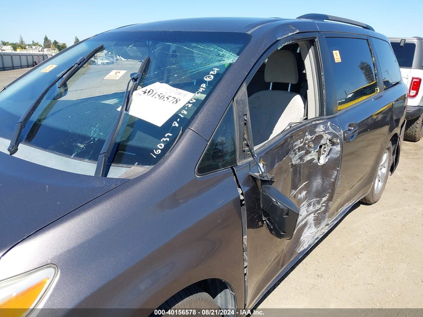2012 Toyota Sienna Le V6 8 Passenger VIN: 5TDKK3DCXCS223950 Lot: 40156578
