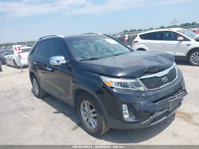 2014 Kia Sorento Lx VIN: 5XYKT3A63EG503849 Lot: 40156674