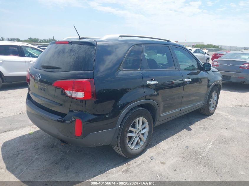 2014 Kia Sorento Lx VIN: 5XYKT3A63EG503849 Lot: 40156674