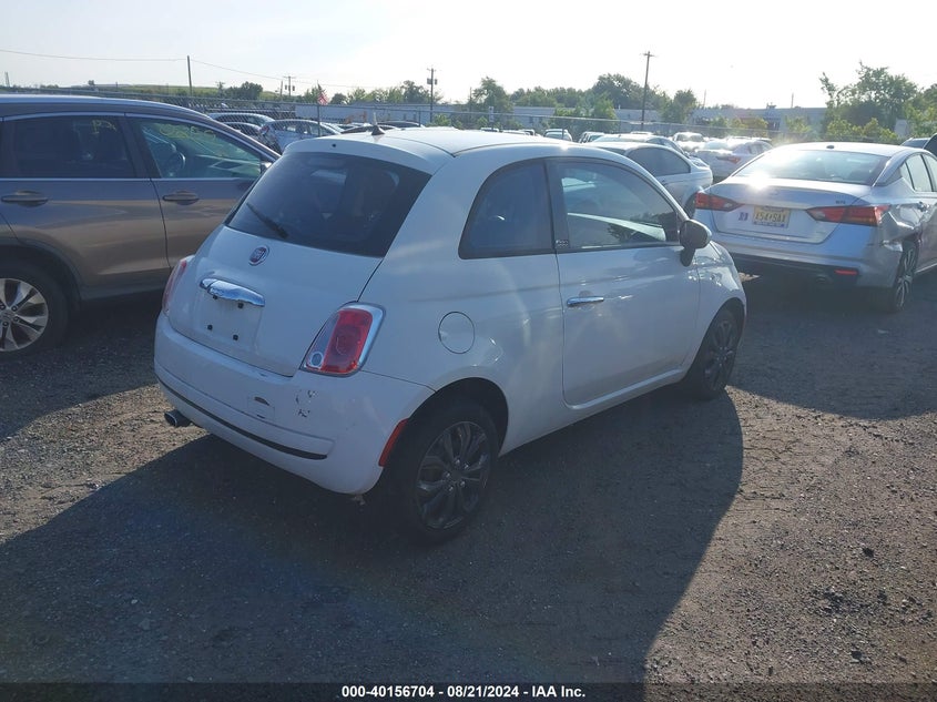 2013 Fiat 500 Pop VIN: 3C3CFFAR5DT738286 Lot: 40156704