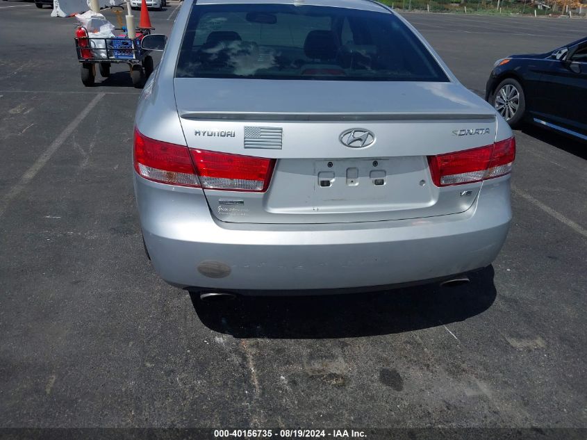 2007 Hyundai Sonata Limited/Se V6 VIN: 5NPEU46F67H263569 Lot: 40156735