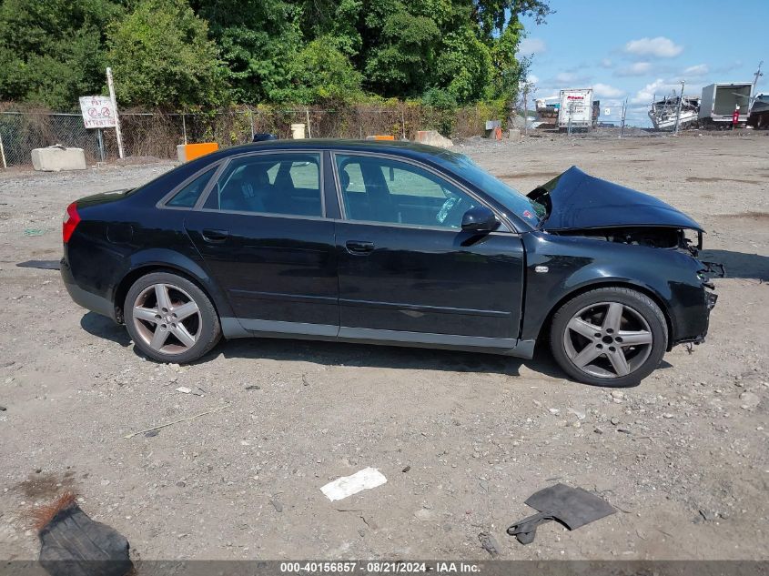 2004 Audi A4 1.8T Quattro VIN: WAULC68E44A018389 Lot: 40156857