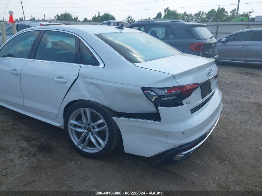 2024 Audi A4 Premium Plus 45 Tfsi S Line Quattro S Tronic VIN: WAUEAAF4XRN006579 Lot: 40156888