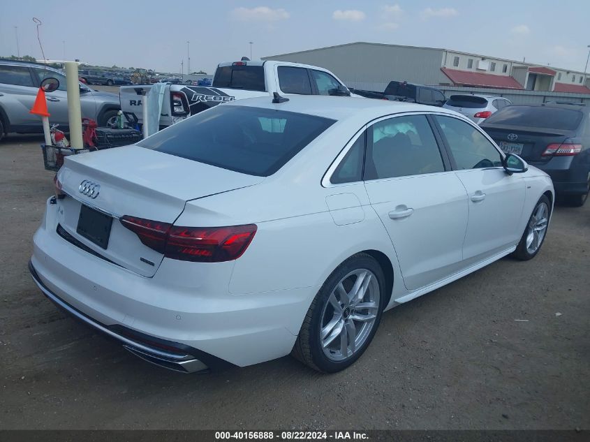 2024 Audi A4 Premium Plus 45 Tfsi S Line Quattro S Tronic VIN: WAUEAAF4XRN006579 Lot: 40156888