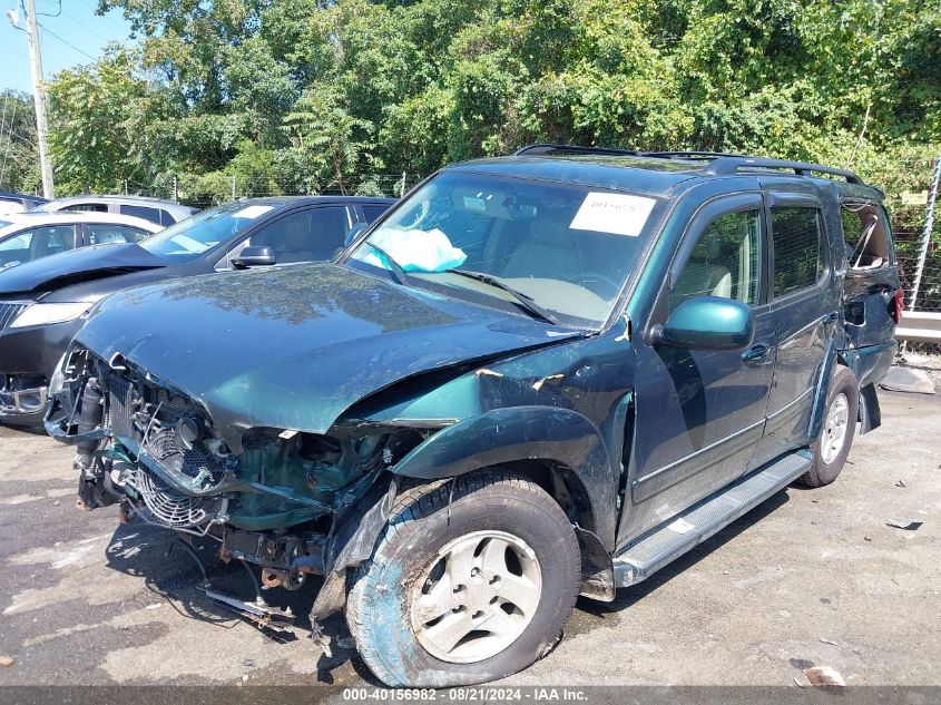 2001 Toyota Sequoia Limited V8 VIN: 5TDBT48A01S034216 Lot: 40156982