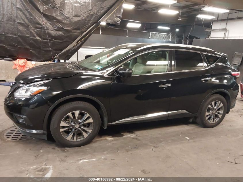 2015 Nissan Murano Sl VIN: 5N1AZ2MH0FN220705 Lot: 40156992