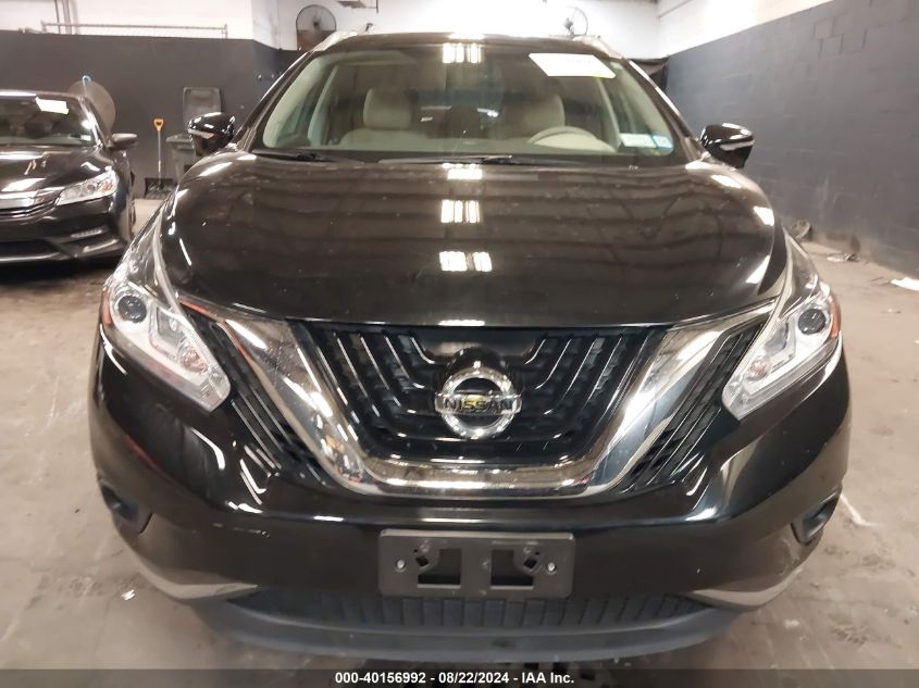 2015 Nissan Murano Sl VIN: 5N1AZ2MH0FN220705 Lot: 40156992