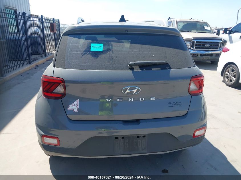 2021 Hyundai Venue Sel/Denim VIN: KMHRC8A38MU107460 Lot: 40157021