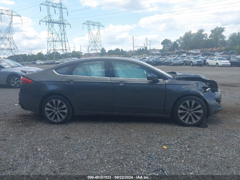 2019 Ford Fusion Se VIN: 3FA6P0T91KR265261 Lot: 40157023