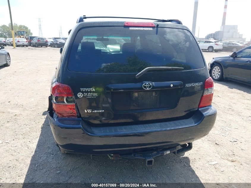 2004 Toyota Highlander V6 VIN: JTEEP21A040001364 Lot: 40157069