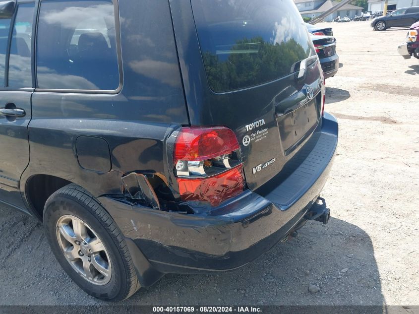 2004 Toyota Highlander V6 VIN: JTEEP21A040001364 Lot: 40157069