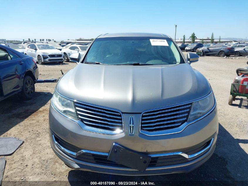 2016 Lincoln Mkx Select VIN: 2LMTJ6KR9GBL33380 Lot: 40157090