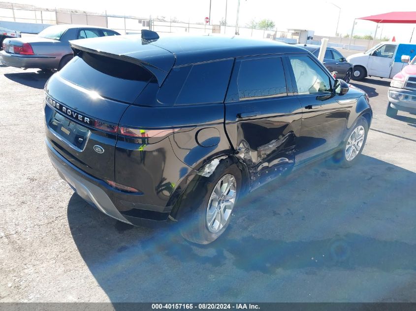 2022 Land Rover Range Rover Evoque S VIN: SALZJ2FXXNH165334 Lot: 40157165