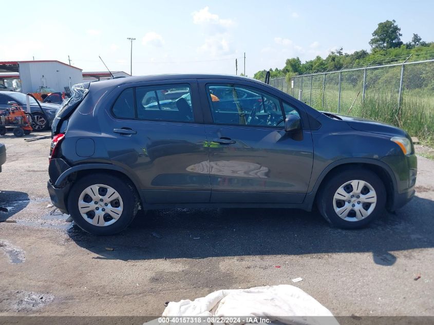 2016 Chevrolet Trax 1Ls VIN: 3GNCJKSB1GL277930 Lot: 40157318