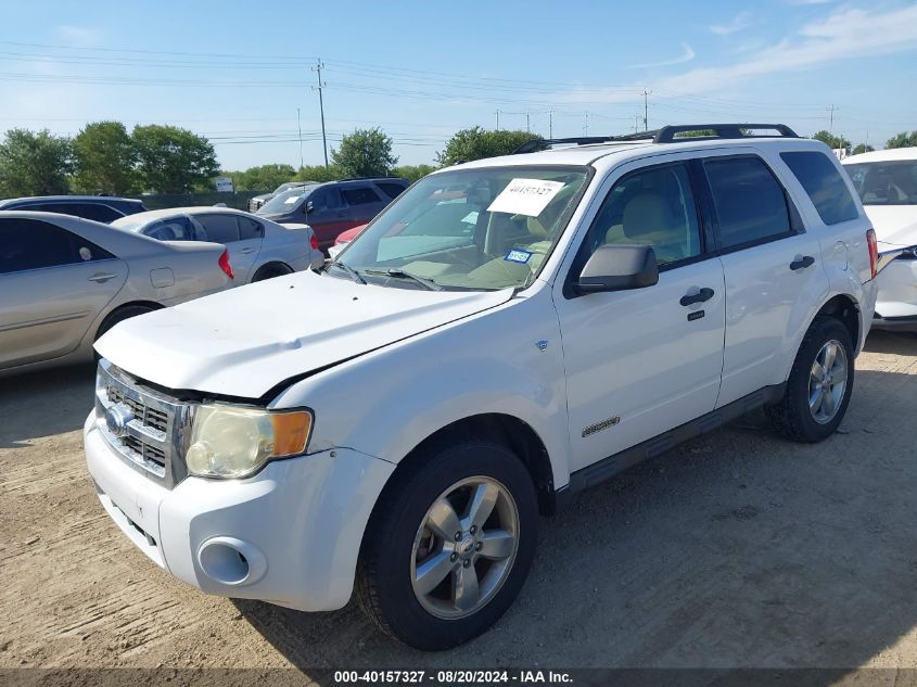 2008 Ford Escape Xlt VIN: 1FMCU031X8KE02223 Lot: 40157327