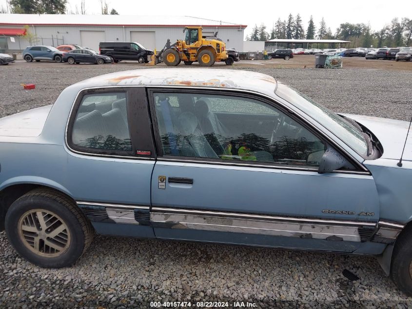 1987 Pontiac Grand Am VIN: 1G2NE14L7HC924029 Lot: 40157474