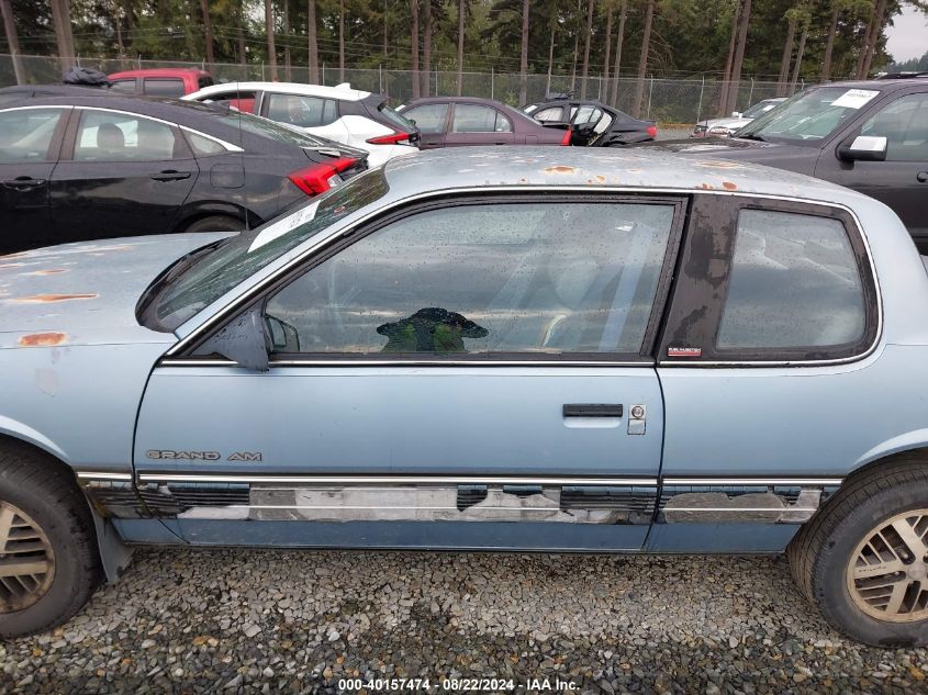 1987 Pontiac Grand Am VIN: 1G2NE14L7HC924029 Lot: 40157474