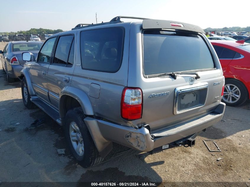 2002 Toyota 4Runner Limited VIN: JT3GN87R520240347 Lot: 40157626