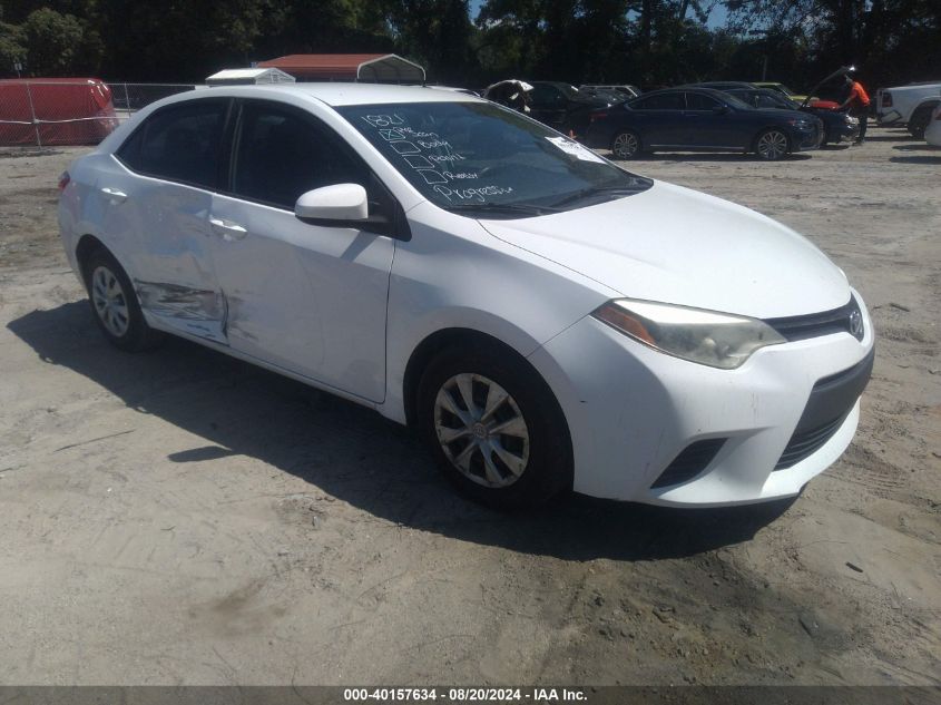 2016 Toyota Corolla L VIN: 2T1BURHE9GC498751 Lot: 40157634