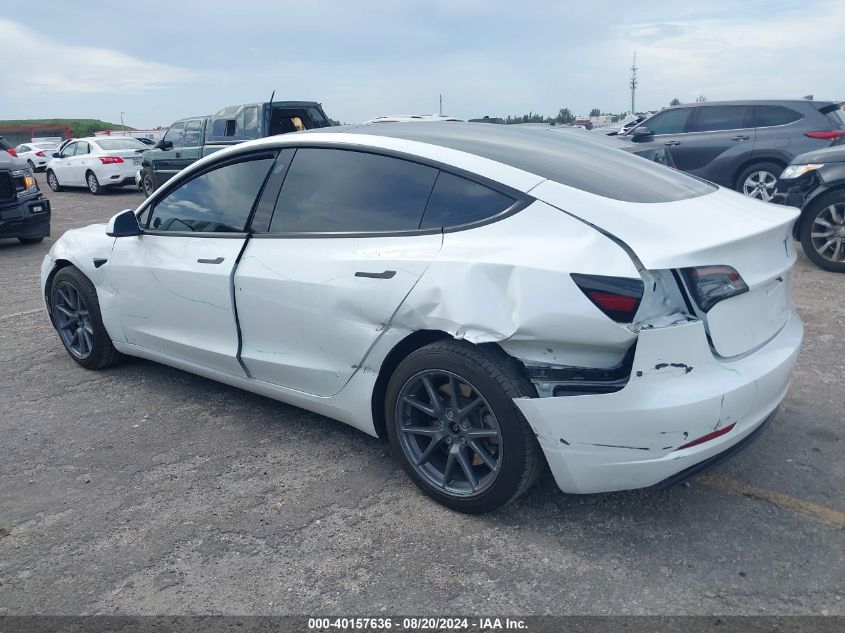 2023 Tesla Model 3 Rear-Wheel Drive VIN: 5YJ3E1EA3PF590616 Lot: 40157636