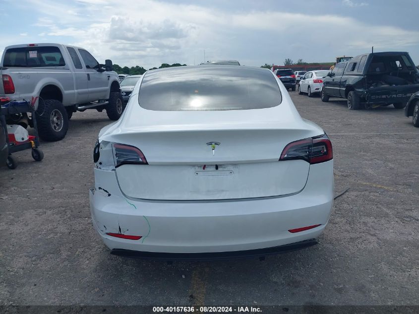 2023 Tesla Model 3 Rear-Wheel Drive VIN: 5YJ3E1EA3PF590616 Lot: 40157636