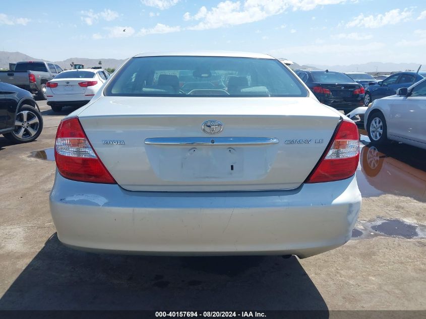 2003 Toyota Camry Le VIN: 4T1BE32K03U689198 Lot: 40157694