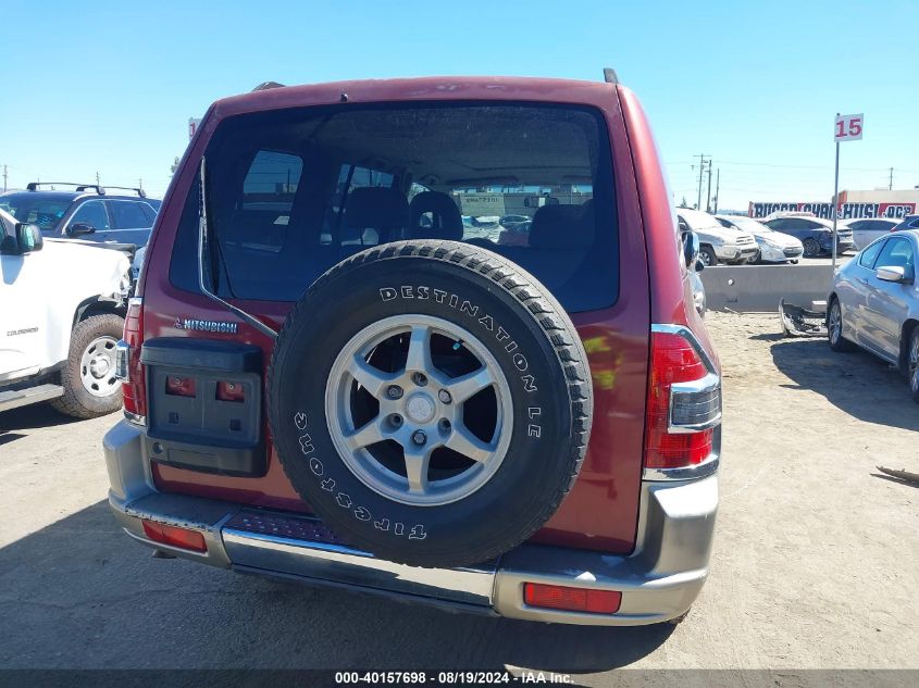 2001 Mitsubishi Montero Limited VIN: JA4MW51R51J038274 Lot: 40157698